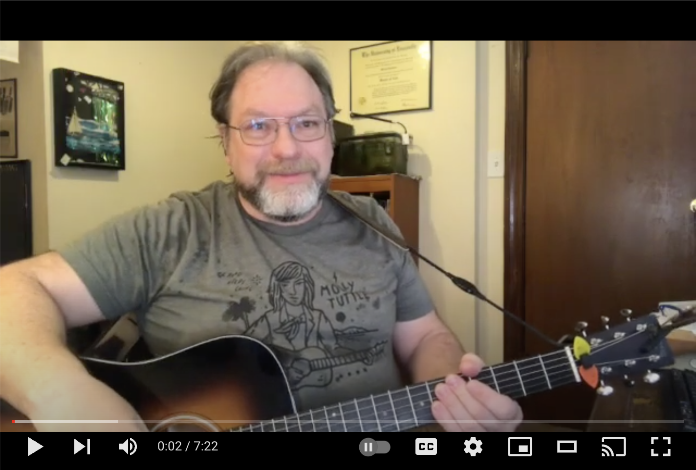 Youtube: Michael Jackman demos a partial capo